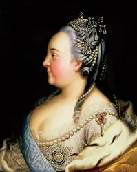Venäjän keisarinna Elizabeth Petrovna (1709-62) muotokuva, n. 1768